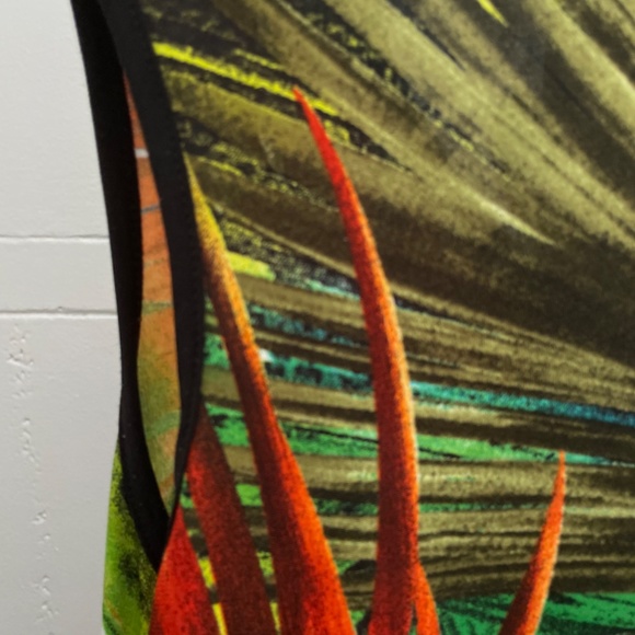 Gitane made in Canada, hawaïien print, tunic/dress, size medium, mini length - Picture 6 of 9